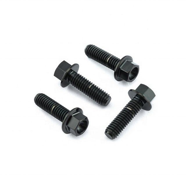 M8x1.25x20mm GR5 Titanium Disc Brake Bolts – Flange Hex – Motorcycle - Image 3