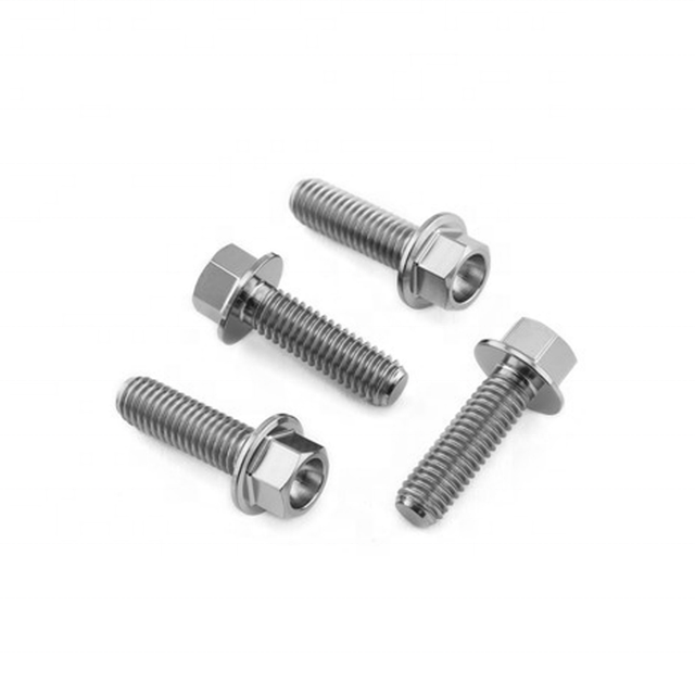 M8x1.25x20mm GR5 Titanium Disc Brake Bolts – Flange Hex – Motorcycle