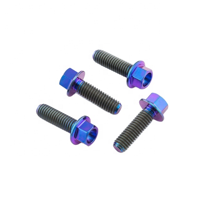 M8x1.25x20mm GR5 Titanium Disc Brake Bolts – Flange Hex – Motorcycle - Image 5