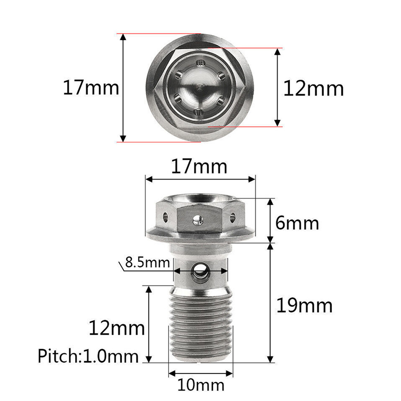 GR5 Titanium Banjo Bolt Kit – for Dirt Bike – Custom Colors - Image 6