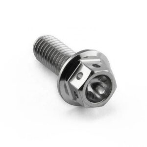 GR5 Titanium Drilled Hex Flange Bolts – Wire-Lock Anti-Loose – PVD Color