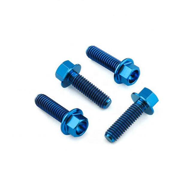 M8x1.25x20mm GR5 Titanium Disc Brake Bolts – Flange Hex – Motorcycle - Image 4